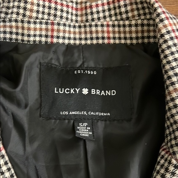 Lucky Brand Black and White Houndstooth Blazer, Sz. Small - Picture 2 of 9